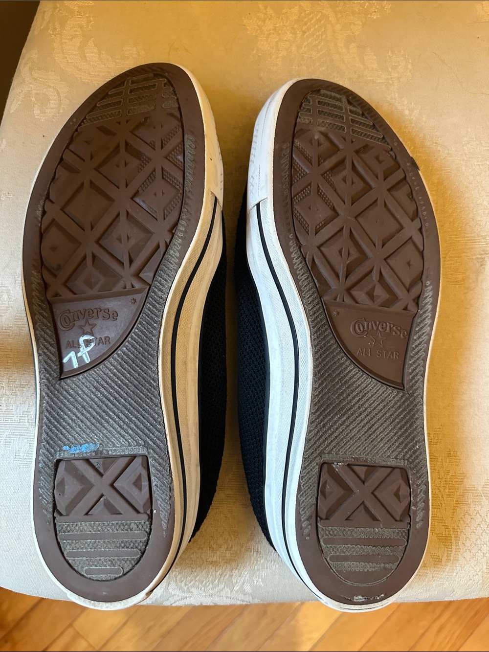 Converse All Star Chuck Taylor black knit slip on shoes, sneakers - Picture 5 of 12